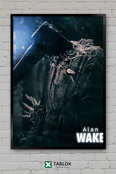 tablomaxtbx Alan Wake Video Game Horror Thriller Poster cu aspect de cadru de...