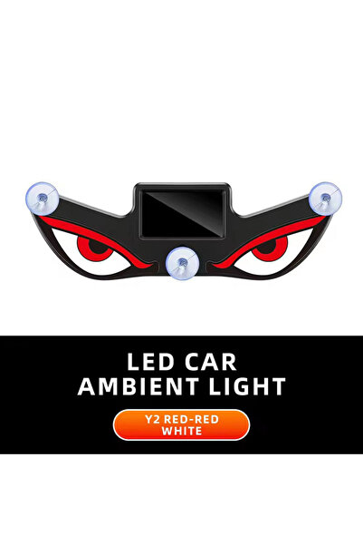 Choice Y2 Solar Powered Car Neon Light Wireless Cool DEMON EYE Led Ambient Li...