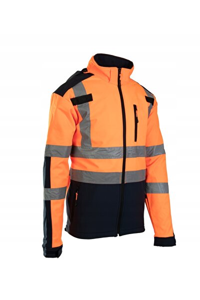 Brixton Geacă softshell portocalie reflectorizantă BF005 Flash r.XL