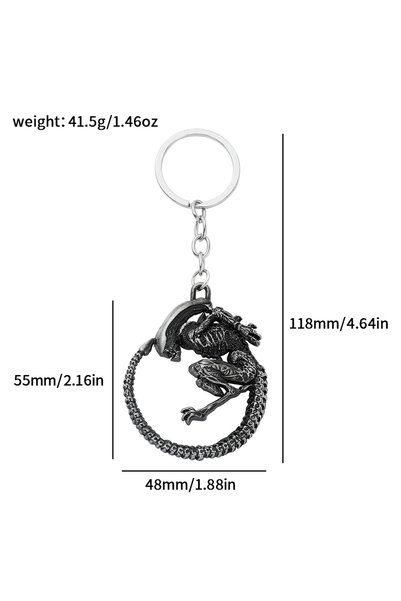 BANDAI سلسلة مفاتيح KC0218 مستوحاة من فيلم Alien V Predator Covenant، تضم شخص...