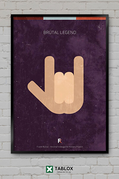 tablomaxtbx Brutal Legend Minimal Game Video Game Rock Frame View Decorative ...
