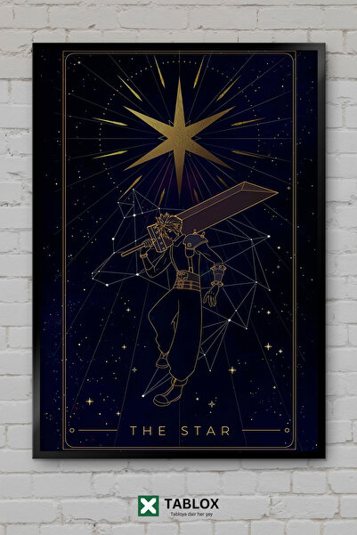 tablomaxtbx Cloud Final Fantasy Star Arcana Tablou decorativ din MDF înrămat ...