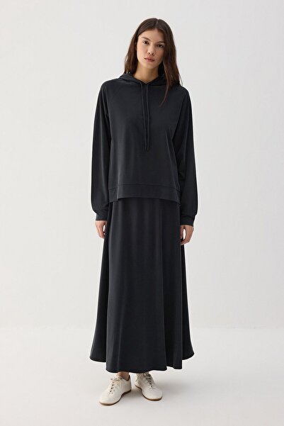 Touché Privé Hooded T-Shirt Skirt Viscose Set