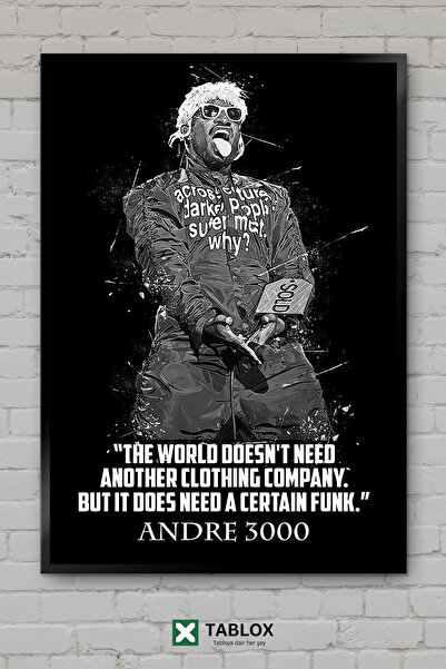 tablomaxtbx Andre 3000 Ράπερ Ράπερ Χιπ Χοπ Μουσικός Σκελετός Μουσικής Διακοσμ...
