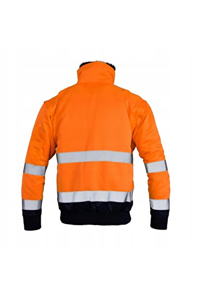 BENEFIT Jachetă de lucru reflectorizantă BOMBER 3în1 portocalie 3XL