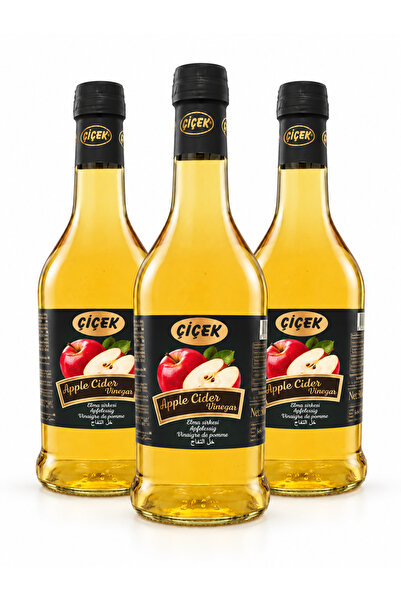 Çiçek خل التفاح، 500 مل × 3 عبوات