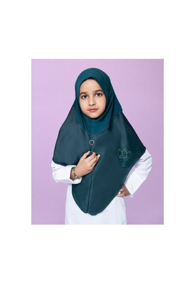Linda Hijab Girls Hijab for Kids – Modest Islamic Headscarf with Decorative F...