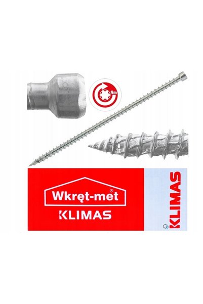 Klimas Wkret-Met Șuruburi 8x260 mm 50 buc. Torx filet complet cilindric Klima...