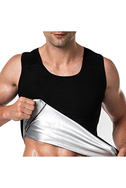 Choice M Silver Sauna Shirt for Men, Short Sleeve Sauna Sweat Body Shaper Men...