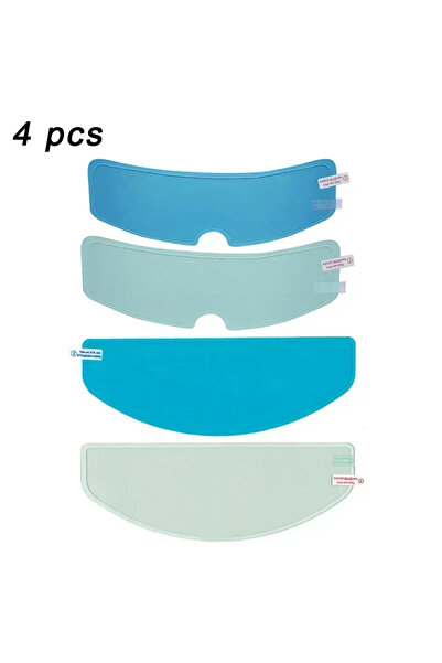 Choice 4Pcs 1/4PCS Motorcycle Helmet Clear Patch Film Anti-Fog Anti-Rain Film...