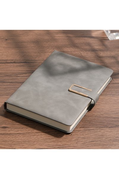 Choice A5 Light Grey Custom Soft-Cover Vintage A5 Leather Notebook – Perfect ...