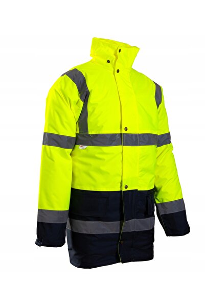 BENEFIT Jachetă de lucru reflectorizantă tip parka, galbenă, XL
