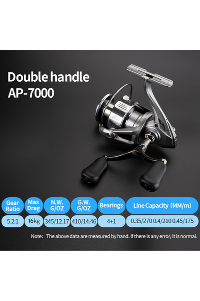 Choice AP-II-D 7000 Huidiao Stella Spinning Reel 2000-7000 4+1BB 16KG Max Dra...