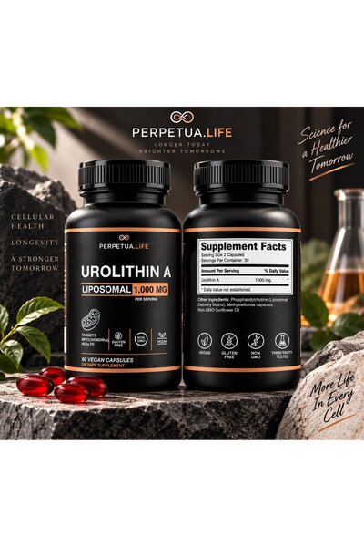 Perpetua Life Nutrition Perpetua Life Urolithin A Liposomal Mitochondrial Hea...