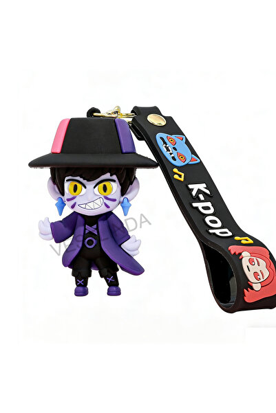 Hasbro 1Pcs 4 Hot-selling KPop Demon Hunter Series Keychain 3D Stereo Doll So...