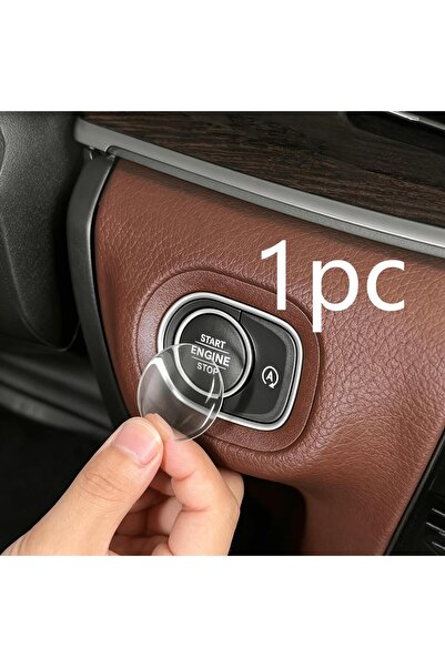 Choice 1pc Crystal Transparent Protective Sticker for Car Ignition Switch But...