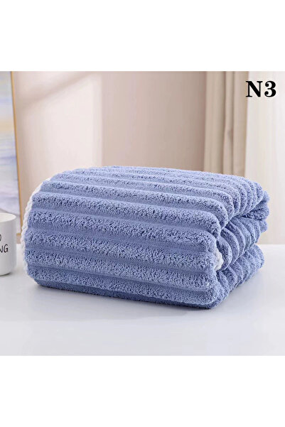 Choice blue Household Wrap Bath Towel Soft Thickened Absorbent Sports Towel B...
