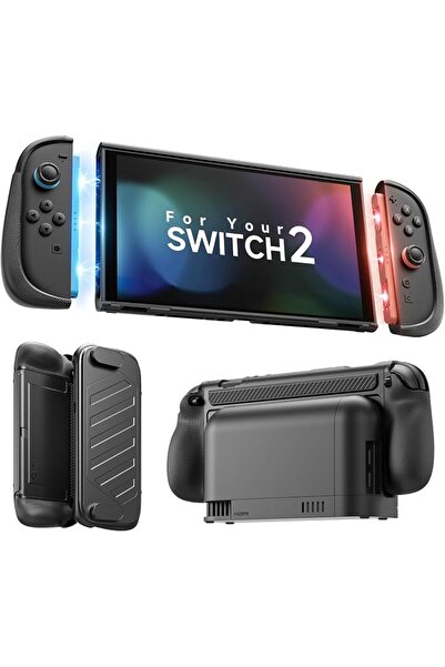 jsaux Split Every Day Case for Switch 2, TPU Middle Frame & PC Front Cover