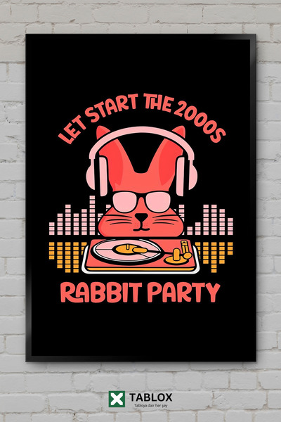 tablomaxtbx 2000S 2000S Retro Nostalgia Poster Art Frame Look Decorative Mdf ...