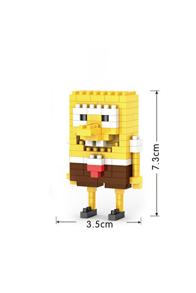 Choice No Box 4 Yellow Sponge Cartoon Square Octopus Crab Mini Building Block...