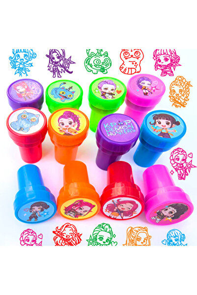 BANDAI seal Random12PCS The Hunter Girl Group Anime Kids Stamp Set Birthday P...