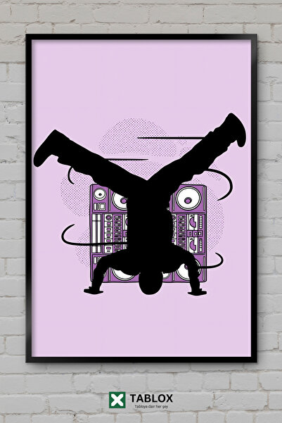 tablomaxtbx Breakdancing Break Dance Hip Hop Street Dance Poster înrămat Pict...