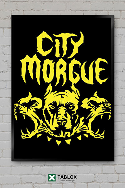 tablomaxtbx City Morgue Rap Group Hip Hop Music Frameed Decorative MDF Painting