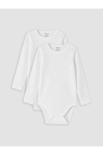 LC Waikiki Two Mt Shop Quality White Oval Collar Baby Boy Snap Fastener Bodys...