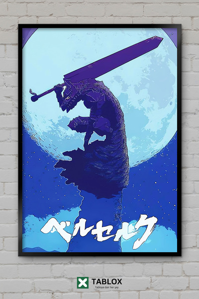 tablomaxtbx Berserk Anime Manga Guts Tama Fantastična Japanska Umeđena Dekora...