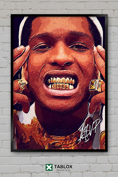 tablomaxtbx Asap Rocky Rapper Rapper Hip Hop Cântăreț Muzician Poster muzical...