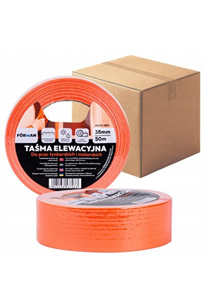 NO BRAND FORMAN Bandă pentru gips-carton portocalie 38mm x 50m, 32 bucăți