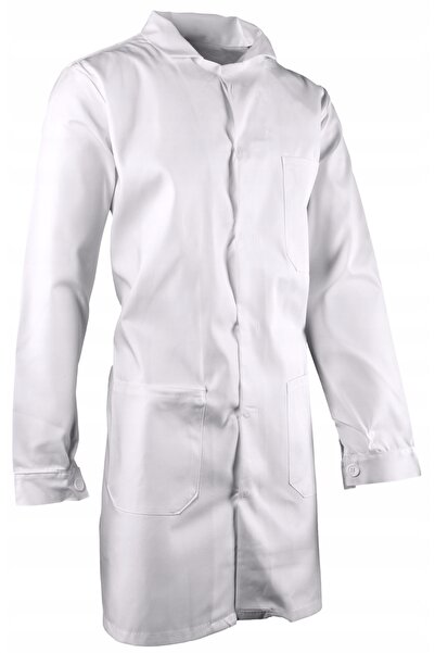 Brixton Șorț medical bărbătesc, de laborator, ALB, r.XXL