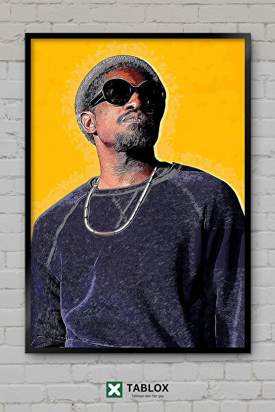 tablomaxtbx Andre 3000 Ράπερ Ράπερ Χιπ Χοπ Μουσικός Σκελετός Μουσικής Διακοσμ...