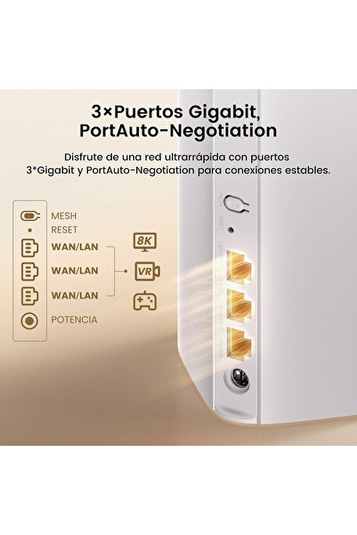 ME3 PRO 2P WIFI7 BE3600 Mesh Router 2'li paket