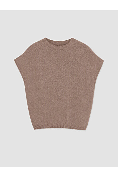 LC Waikiki Nevavm Lcw Comfort Ecru Knitwear Plain Oval Neck Women's Sweater w...