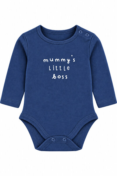 Tinymuyt Unisex Baby Printed Long Sleeve Bodysuit with Snap Fasteners on the ...