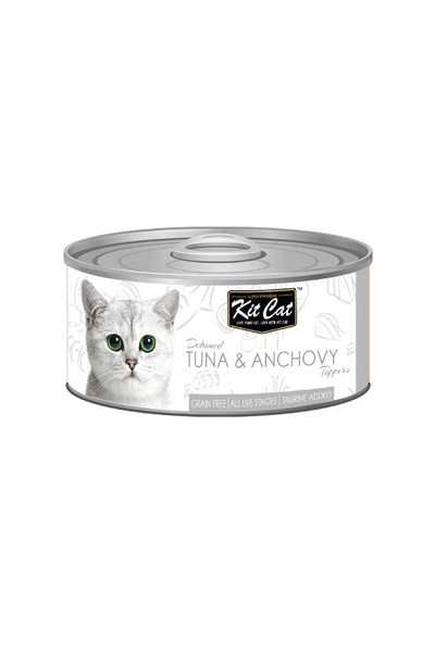 Kit Cat Canned Tuna & Anchovies 80g - [Pack of 24]