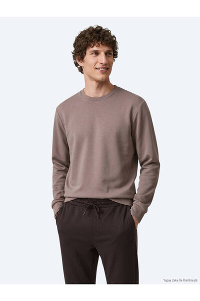 Kip Fındık Düz Sweatshırt