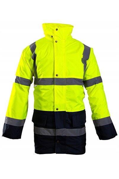 BENEFIT Jachetă de lucru reflectorizantă tip parka, galbenă, 3XL