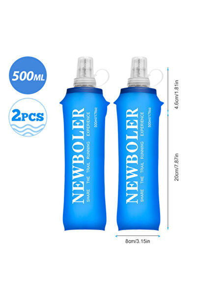 Choice 500ML-2N 250/500/750ML Water Bottle TPU Folding Soft Flask Sport Water...