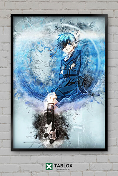 tablomaxtbx Ciel Black Butler Anime Character Poster Frame Look Decorative MD...
