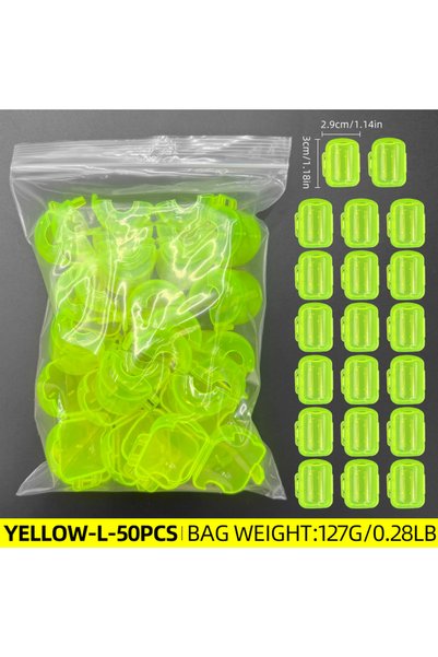 Choice Yellow-L-50pcs ShareShark 50pcs Squid Jig Hook Protector Cover Squid H...