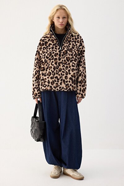 Touché Privé Patterned Plush Sweatshirt
