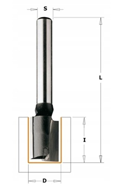 CMT 8mm 174.110.11 Freză de router pentru prelucrarea lemnului (tăietor) pent...