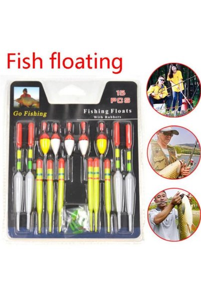 Choice 1Set random 1Set (15Pcs) Portable Fishing Float with Multiple Size Com...