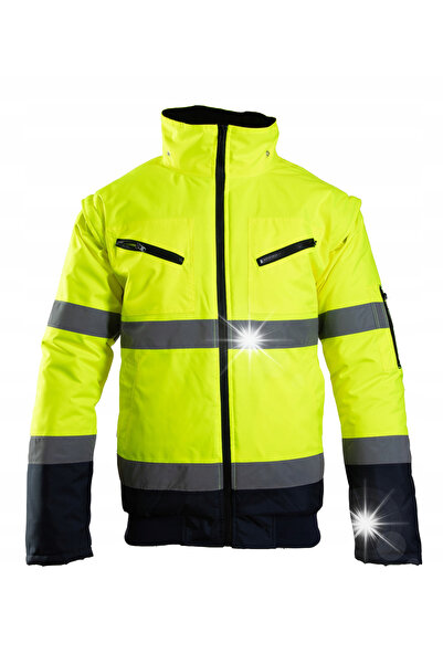 BENEFIT Jachetă de lucru reflectorizantă BOMBER galbenă XXL