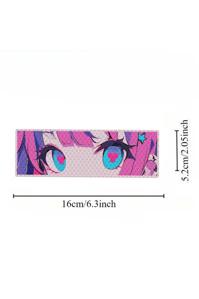 Choice 16cmx5.2cm JGT-HeartEyes-1PC 1PC Reflective JDM Girl Eyes Night Safety...