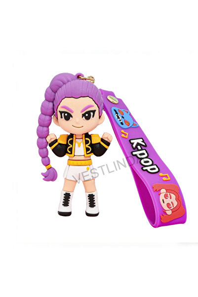 Hasbro 1Pcs 1 Hot-selling KPop Demon Hunter Series Keychain 3D Stereo Doll So...