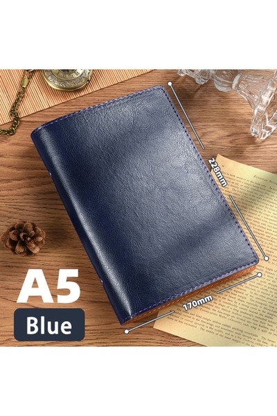 Choice Blue A5 Shell New A5/A6 Notebook PU Leather Detachable Shell Travel Jo...