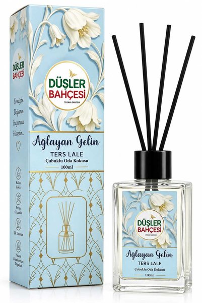 düşler bahçesi ÇUBUKLU ODA KOKUSU 100 ML ( AGLAYAN GELİN - TERS LALE )